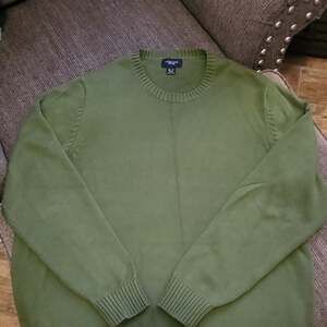 Lands' End Drifter Sweater in Olive Green